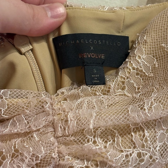 Michael Costello x REVOLVE Isadora Mini Dress in Baby Pink Size Small - Picture 8 of 10